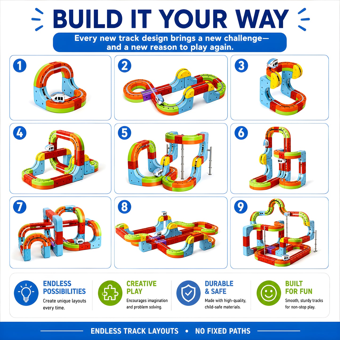 Clever Tracks® Magnetic Train Set