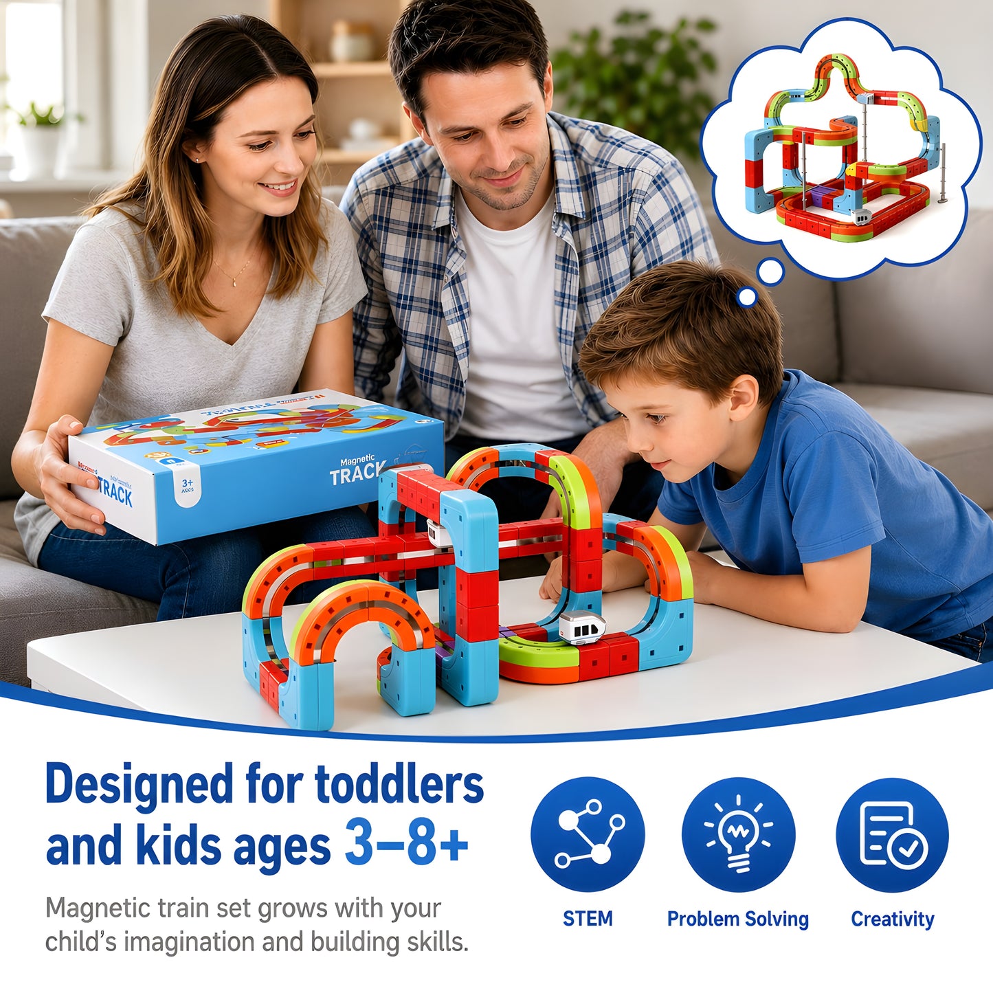 Clever Tracks® Magnetic Train Set